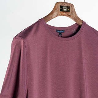 Patrick Assaraf Plum Wine SS Iconic Pima Stretch Crew Tee 3