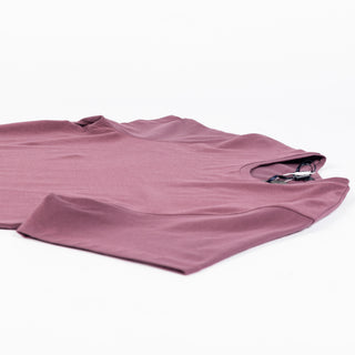Patrick Assaraf Plum Wine SS Iconic Pima Stretch Crew Tee 7