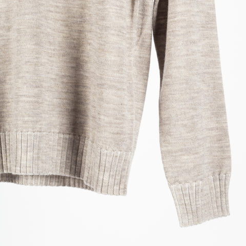 Patrick Assaraf Caffe Plaited Merino Wool Crewneck Sweater 4