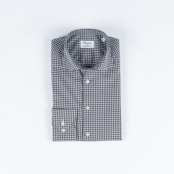 Black & White Checked Dress Shirt