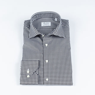 Stenstrom Black & White Checked Dress Shirt 5