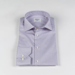 Stenstrom Purple Printed Twill Dress Shirt 5