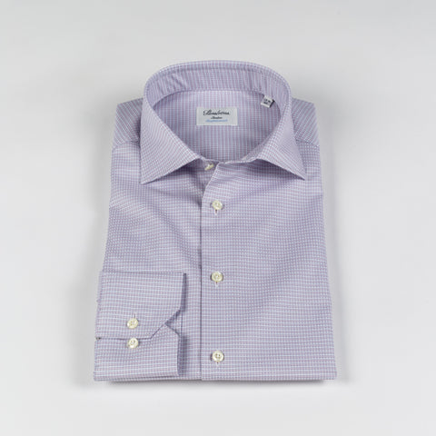 Stenstrom Purple Printed Twill Dress Shirt 5