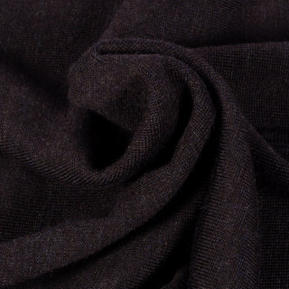 Patrick Assaraf Brownie Plaited Merino Wool Quarter Zip Mock 2
