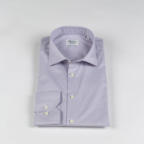 Stenstrom Purple Printed Twill Dress Shirt 4
