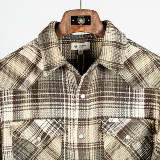 AG Green Checked Huston Western Shirt 7