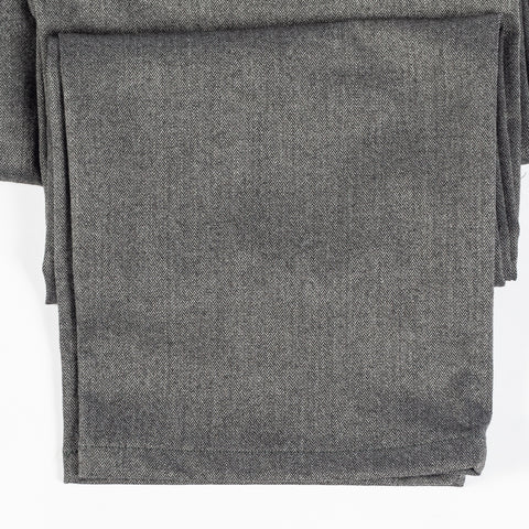 Alberto Charcoal Brushed Herringbone 1647 Stone Trousers 2