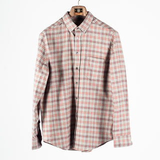 Portuguese Flannel Grey / Bordeaux Cedar Button Up Shirt 1