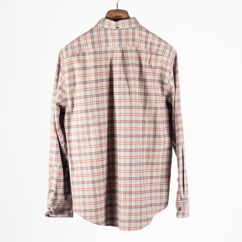 Portuguese Flannel Grey / Bordeaux Cedar Button Up Shirt 5