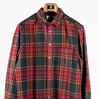 Portuguese Flannel Red & Green Bravio Flannel Shirt 6