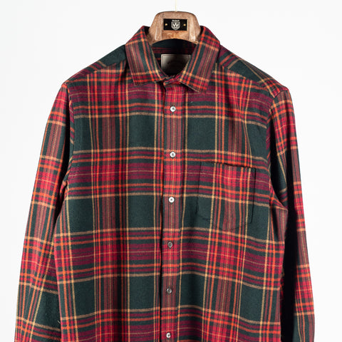 Portuguese Flannel Red & Green Bravio Flannel Shirt 6