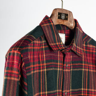 Portuguese Flannel Red & Green Bravio Flannel Shirt 3