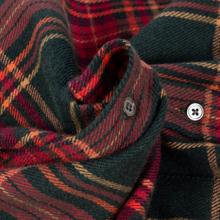 Portuguese Flannel Red & Green Bravio Flannel Shirt 2