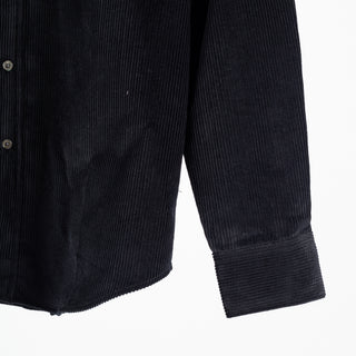 Portuguese Flannel Black Lobo — collar detail