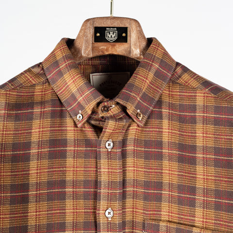 Portuguese Flannel Light Brown Trigo Flannel Shirt 7