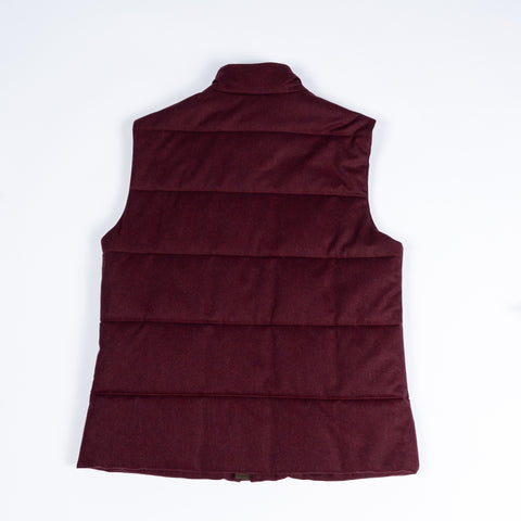 Waterville Burgundy Horizontal Quilted Vest 3
