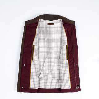 Waterville Burgundy Horizontal Quilted Vest 4