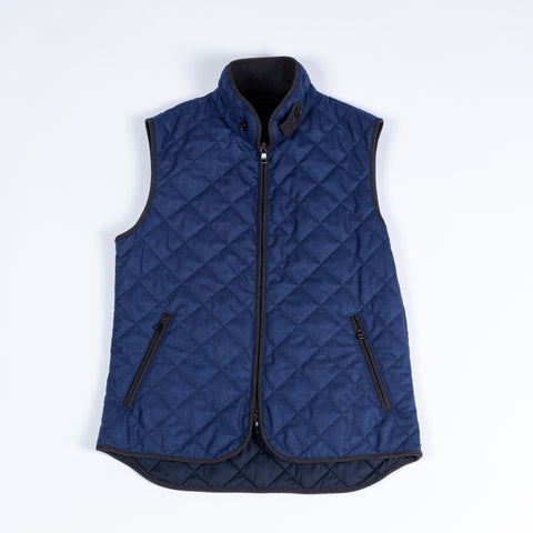 Waterville Blue Diamond Quilted Water Resistant Vest 1