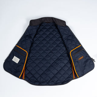 Waterville Navy Diamond Quilted Water Resistant Vest 4