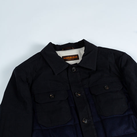 Waterville Black & Navy Button Up Jacket 2