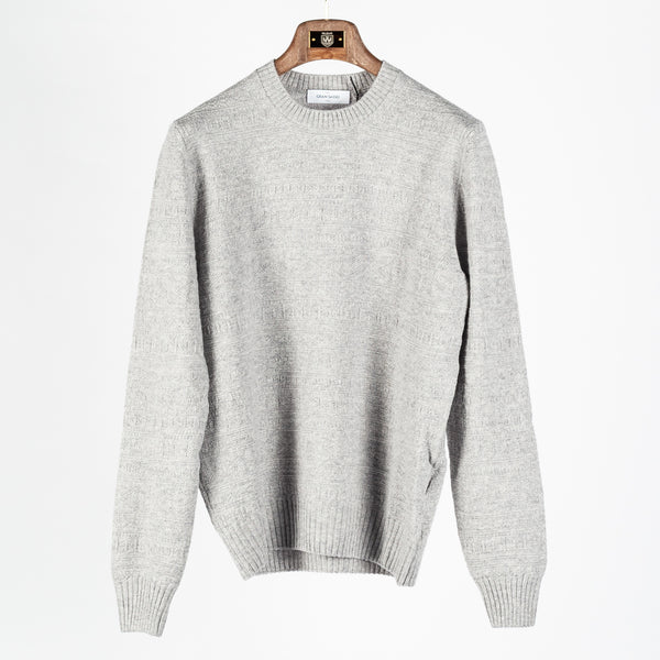 Light Grey 23131 Crew Neck Sweater