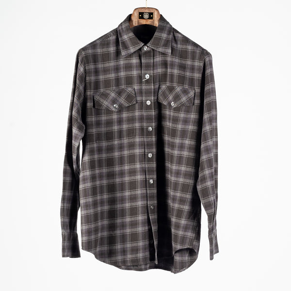 Grey LP Two Pocket Check Shirt