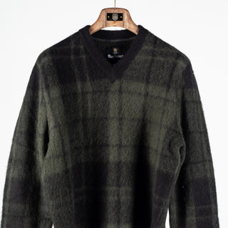 Barbour Black Tartan Hunham Knit 6