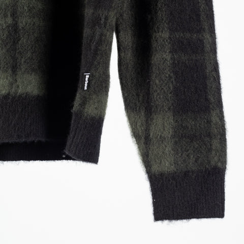Barbour Black Tartan Hunham Knit 4