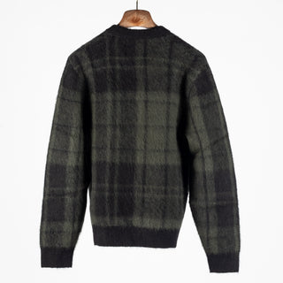 Barbour Black Tartan Hunham Knit 5