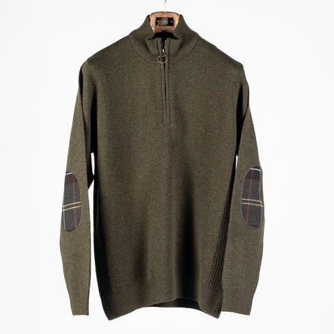Barbour Olive Holden Half Zip 1