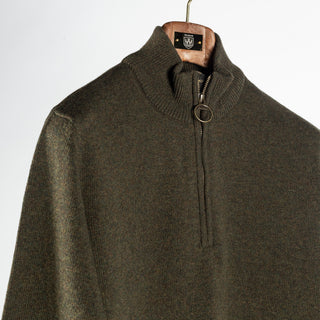 Barbour Olive Holden Half Zip 3