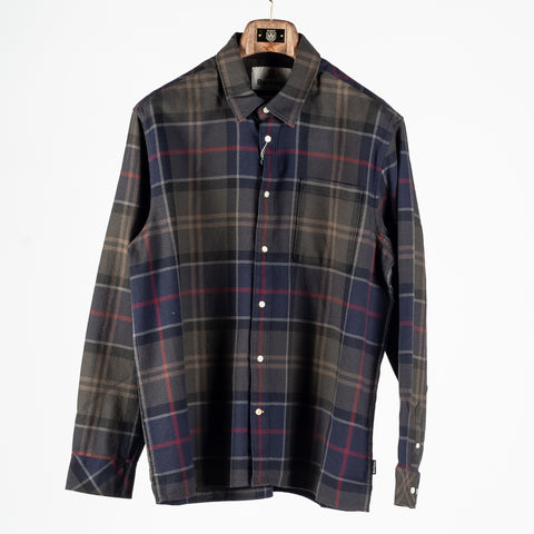 Barbour Tan Shadow Check Bourne Shadow Shirt 1