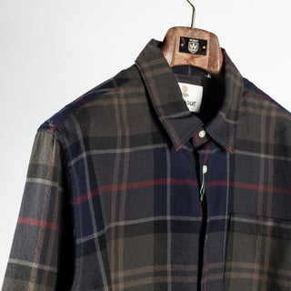 Barbour Tan Shadow Check Bourne Shadow Shirt 3