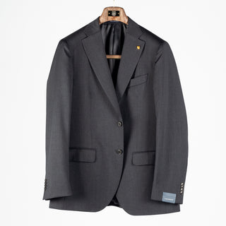 Latorre Charcoal Worsted Wool Suit 1