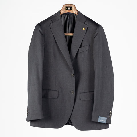 Latorre Charcoal Worsted Wool Suit 1