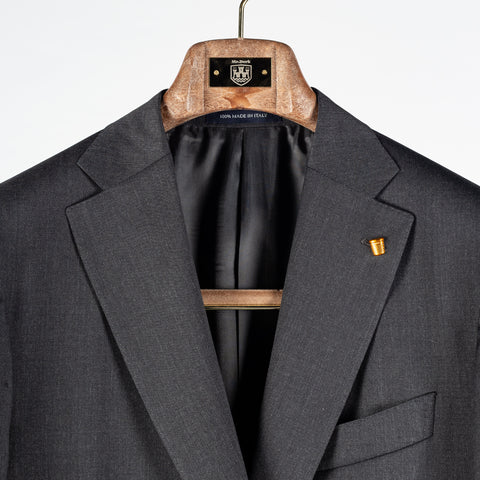 Latorre Charcoal Worsted Wool Suit 7