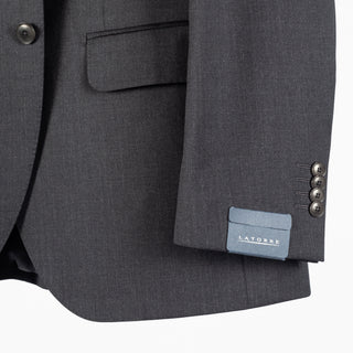 Latorre Charcoal Worsted Wool Suit 4