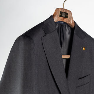Latorre Charcoal Worsted Wool Suit 3