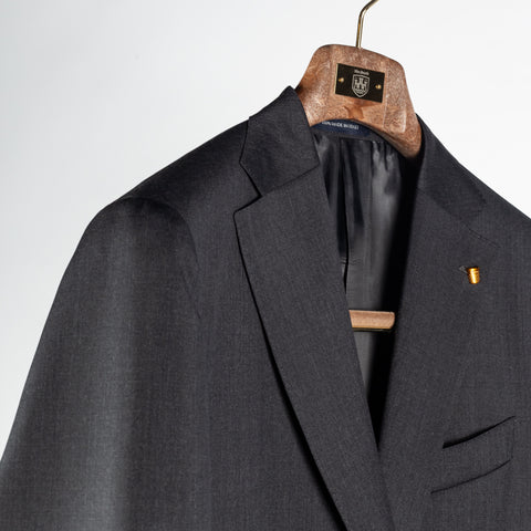 Latorre Charcoal Worsted Wool Suit 3