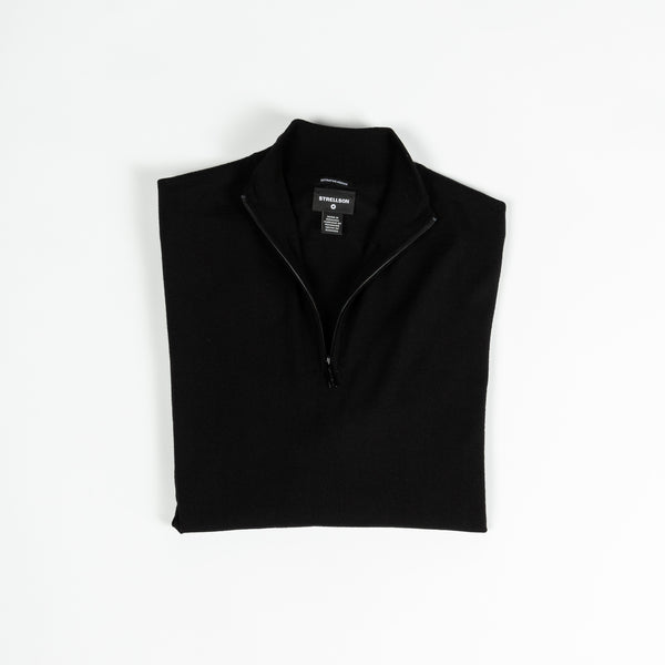 Merino Wool Quarter Zip Sweater