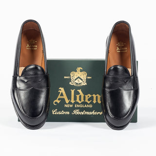 Alden 9827 Black Calf Full Strap Slip-On 8