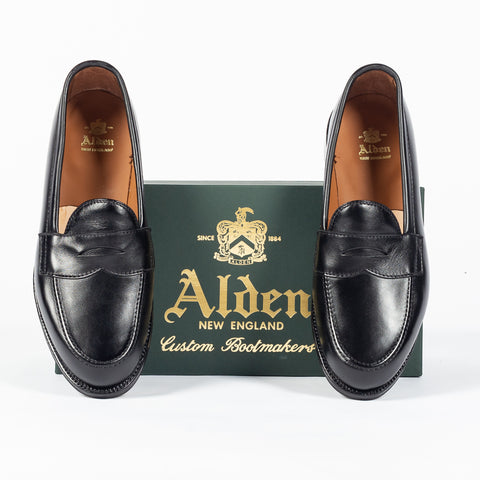 Alden 9827 Black Calf Full Strap Slip-On 8