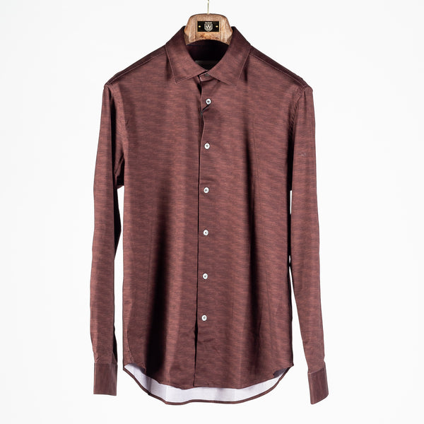 Mahogany Stretch Collared Shirt
