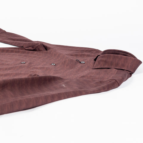 Bugatchi Mahogany Stretch Collared Shirt, side view