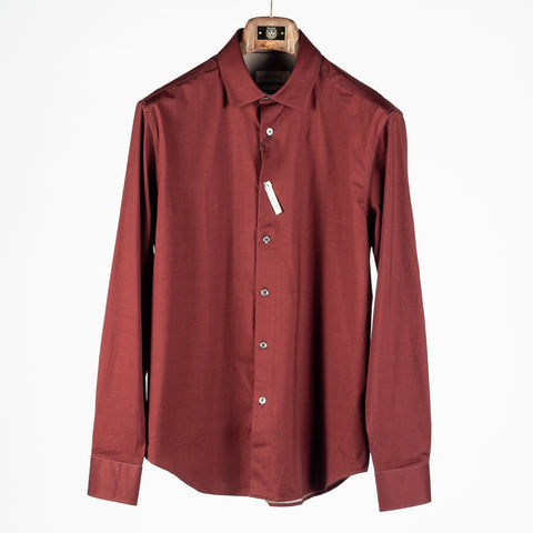Bugatchi Burgundy Stretch Shirt