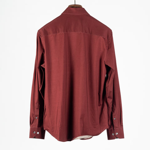 Bugatchi Burgundy Stretch Shirt, cuff detail