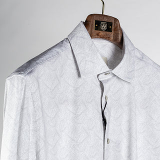 Bugatchi Platinum Stretch Collared Shirt, fabric detail