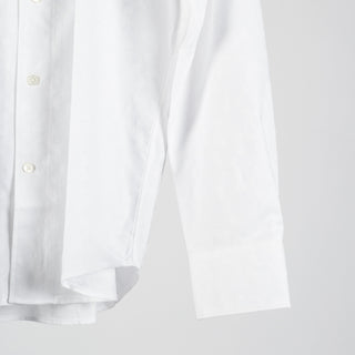Bugatchi White Cotton Dress Shirt, collar detail