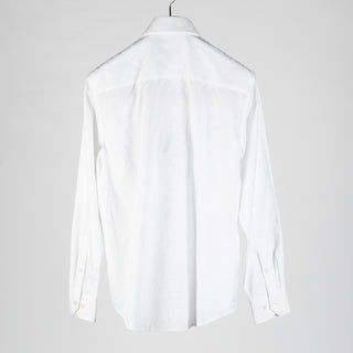 Bugatchi White Cotton Dress Shirt, cuff detail