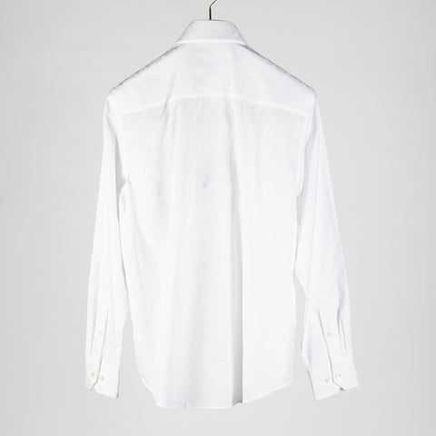 Bugatchi White Cotton Dress Shirt, cuff detail
